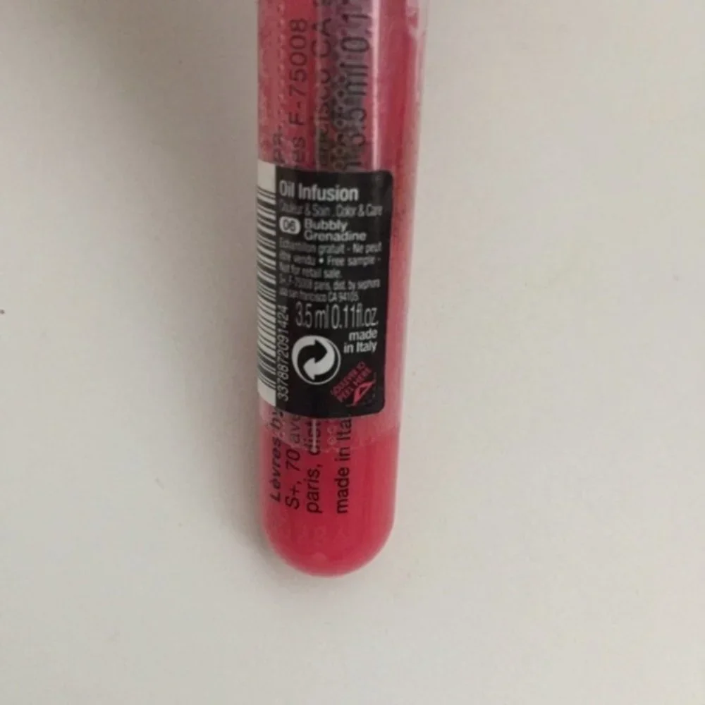 New‎ Sephora Oil Infusion Bubbly Grenadine Gloss Mini